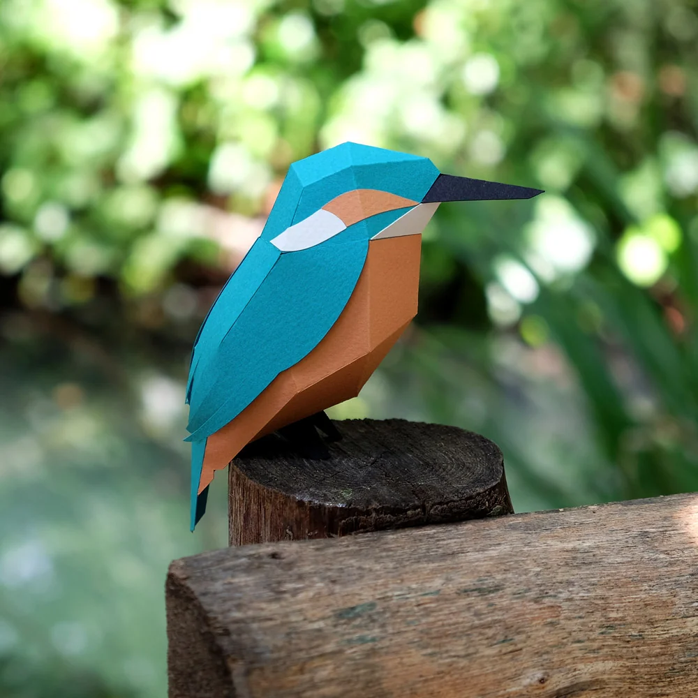 Alcedo Atthis - Martín Pescador | Kit Origami 3D - Image 5