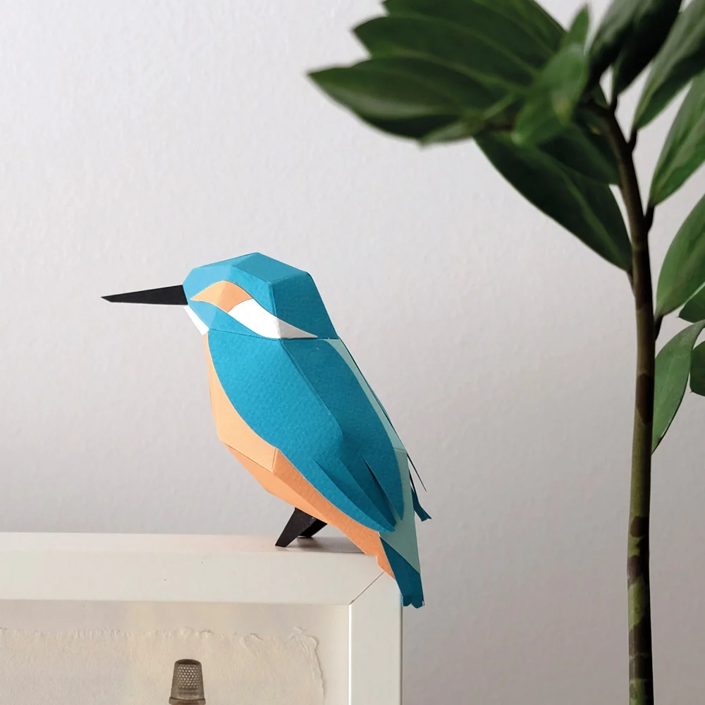 Alcedo Atthis - Martín Pescador | Kit Origami 3D - Image 3