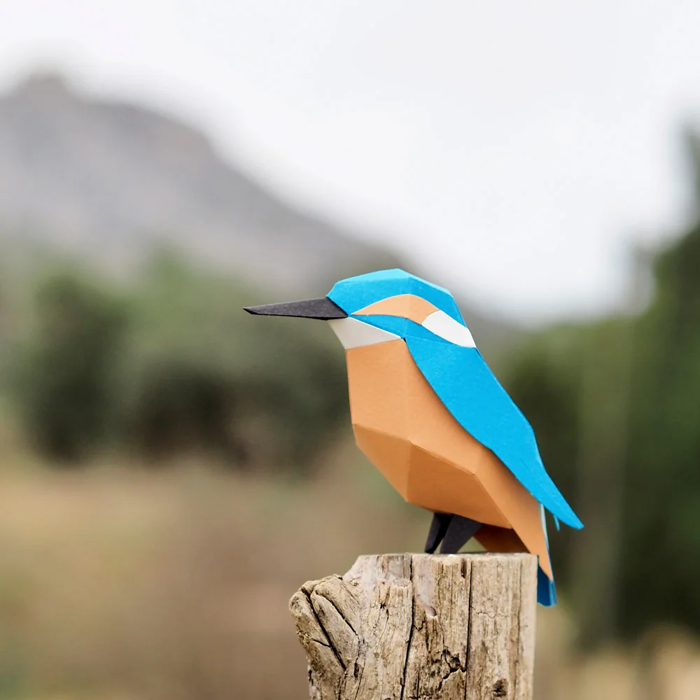 Alcedo Atthis - Martín Pescador | Kit Origami 3D - Image 2