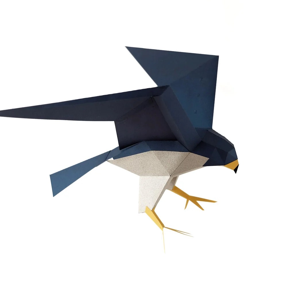 Falco Peregrinus - Halcón Peregrino | Kit Origami 3D Experto - Imagen 6